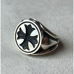 크로스  스탬프 반지 925실버