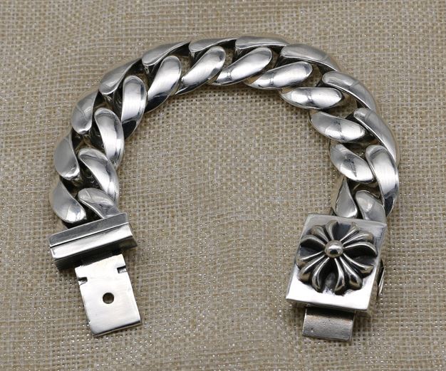 플로랄 클래식 체인 팔찌 925실버