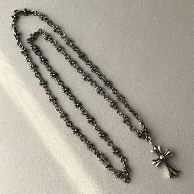 크로스링크 타이니 목걸이+크로스펜던트 925실버