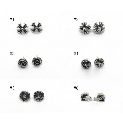 버튼 귀걸이 6종 925실버