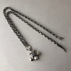 페이퍼체인 목걸이 + 앵커 펜던트 세트 925실버