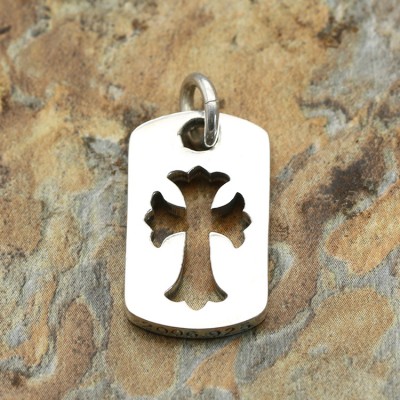 미니스퀘어 크로스 펜던트