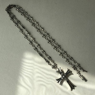 크로스타이니 체인 더블크로스 펜던트 세트