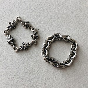 페이퍼체인 반지 타이니크로스 반지 세트