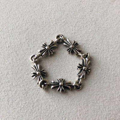 크로스 타이니 체인 반지