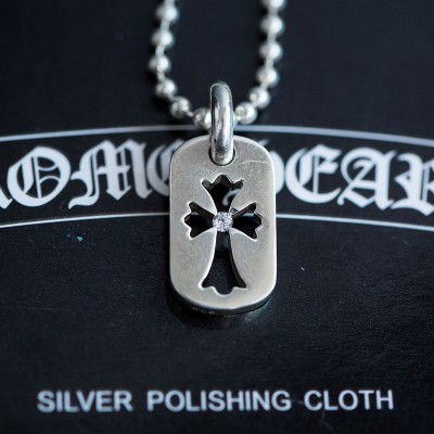 큐빅세팅 베이비 크로스 도그텍 펜던트