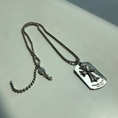 크로스 도그텍 펜던트 군번줄 목걸이 세트