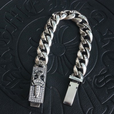 큐빅세팅 대거아이디 클래식체인 팔찌