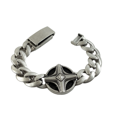 크로스 카본파이버 엔틱체인팔찌